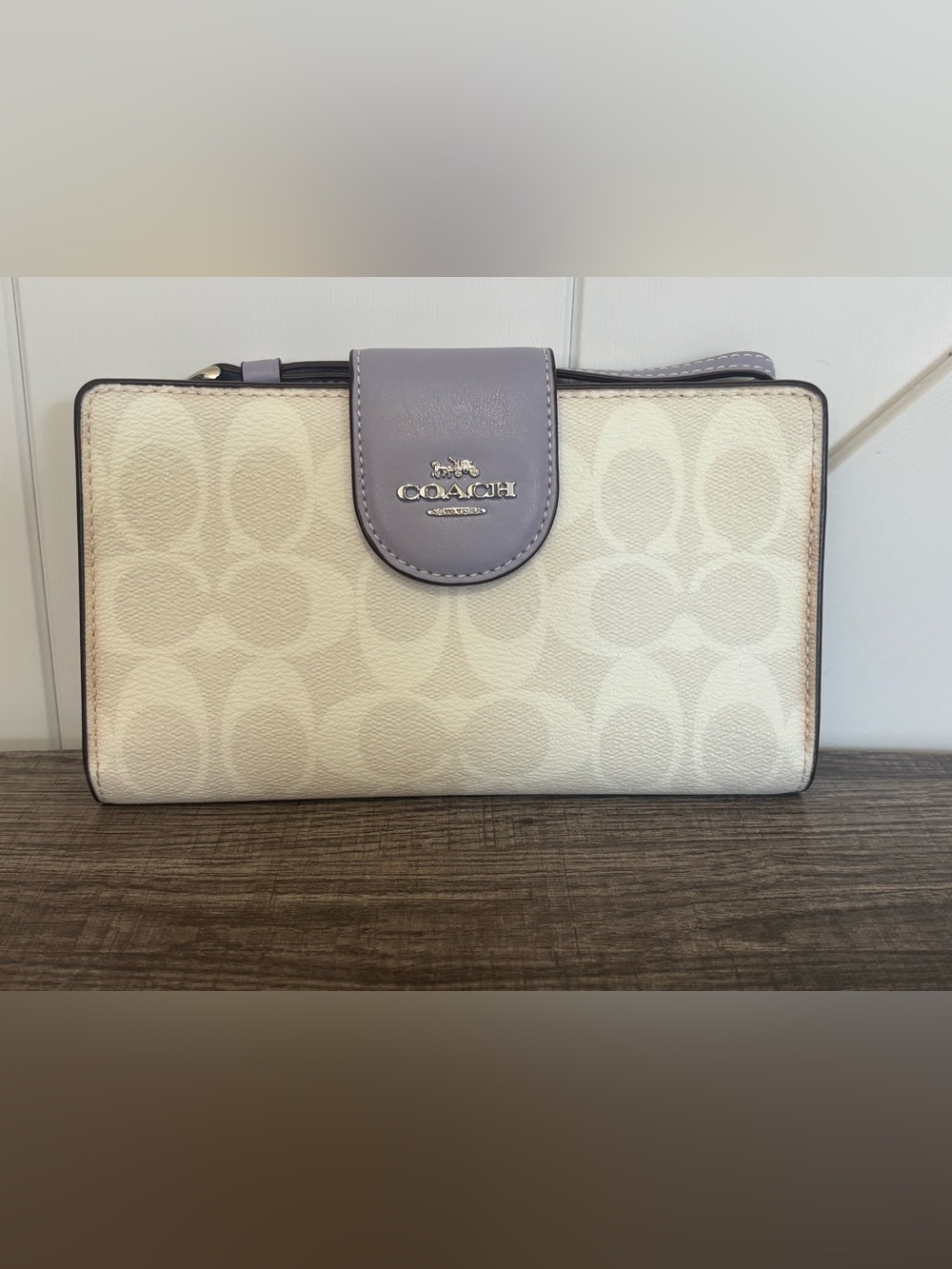 Coach Tech Wallet in Colorblock Signature Canvas